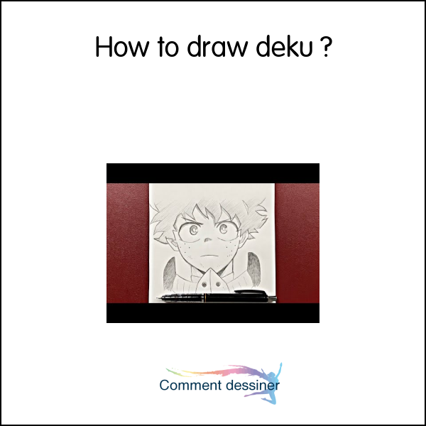 How to draw deku